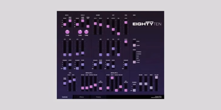 Morphoice EightyTen plugin interface