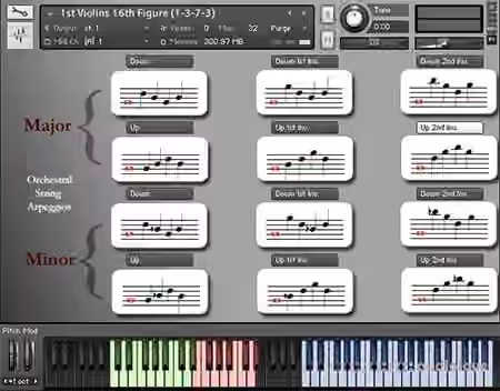 Dynamic Sound Sampling Orchestral String Arpeggios [KONTAKT]
